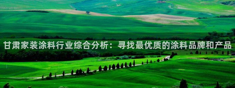 和记ag旗舰：甘肃家装涂料行业综合分析：寻找最优质的涂料品牌