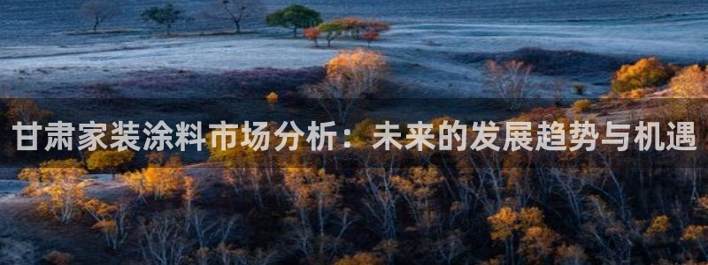 和记h188：甘肃家装涂料市场分析：未来的发展趋势与机遇