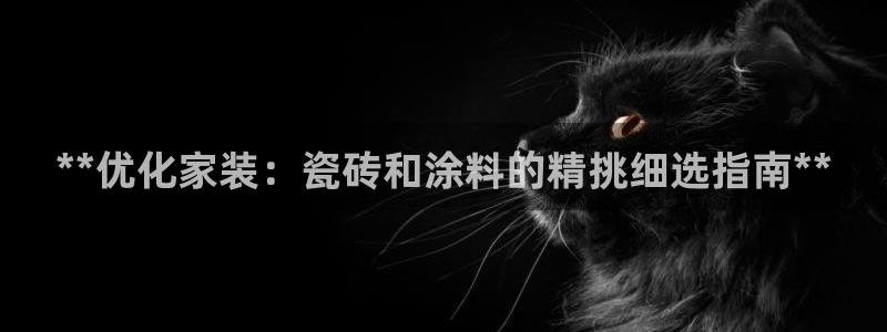 和记登陆：**优化家装：瓷砖和涂料的精挑细选指南**