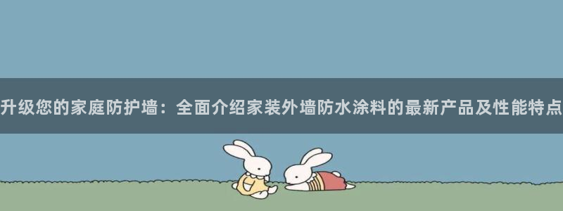 和记paging：升级您的家庭防护墙：全面介绍家装外墙防水涂料的最新产品及性能特点