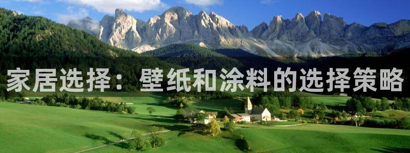 和记平台：家居选择：壁纸和涂料的选择策略